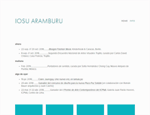 Tablet Screenshot of iosuaramburu.com